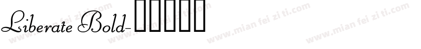 Liberate Bold字体转换